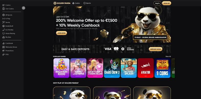 Golden Panda live casino schermafbeelding